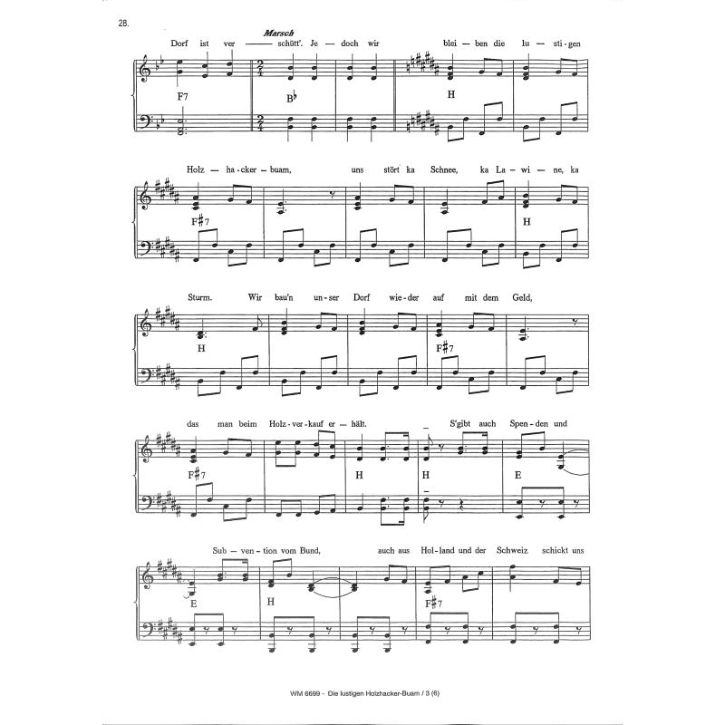 Songbook Gerhard Bronner Piano/Gesang