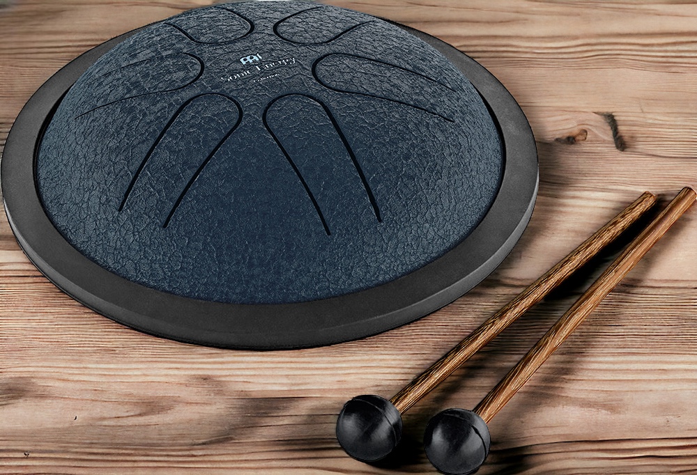 Meinl MSTD2NB Mini Steel Tongue Drum A-Dur, Navy Blue