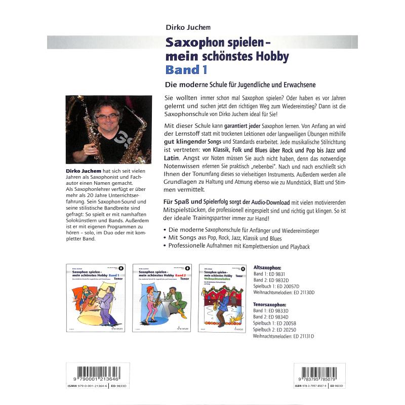 (Tenor) Saxophon spielen mein schönstes Hobby Bd. 1 - mit Online Audio