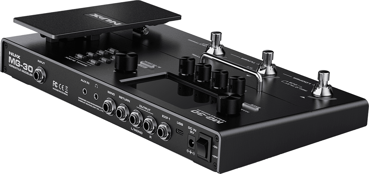 NUX MG30 Modeler Multieffektgerät mit Expressionpedal