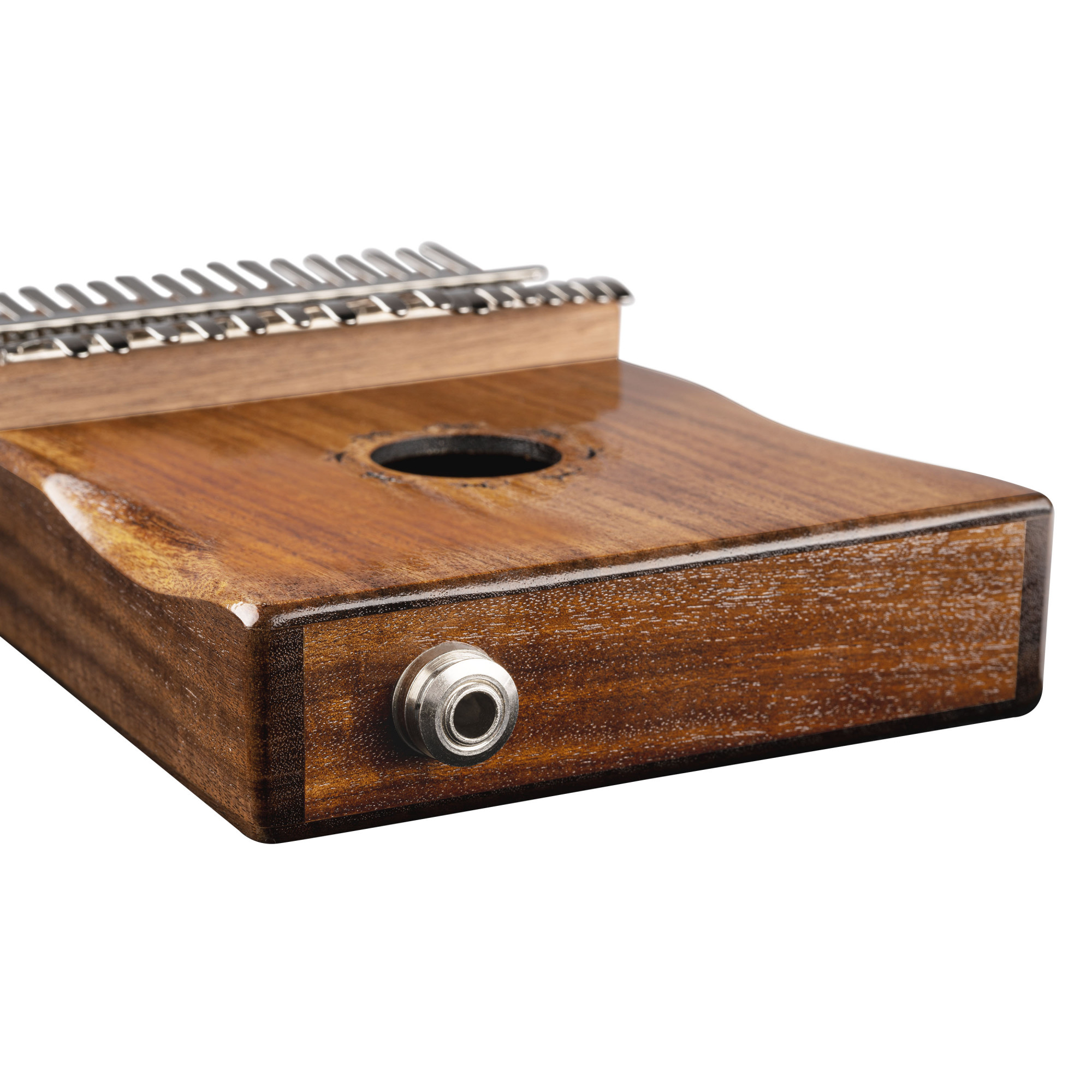 Ortega OKB1E Kalimba mit Tonabnehmer, 17 Töne, C-Dur, mit Case u. Tasche