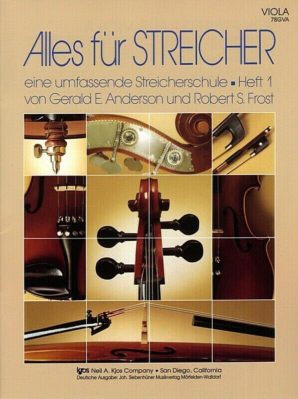 Alles für Streicher Heft 1 Viola von Gerald Anderson und Robert Frost