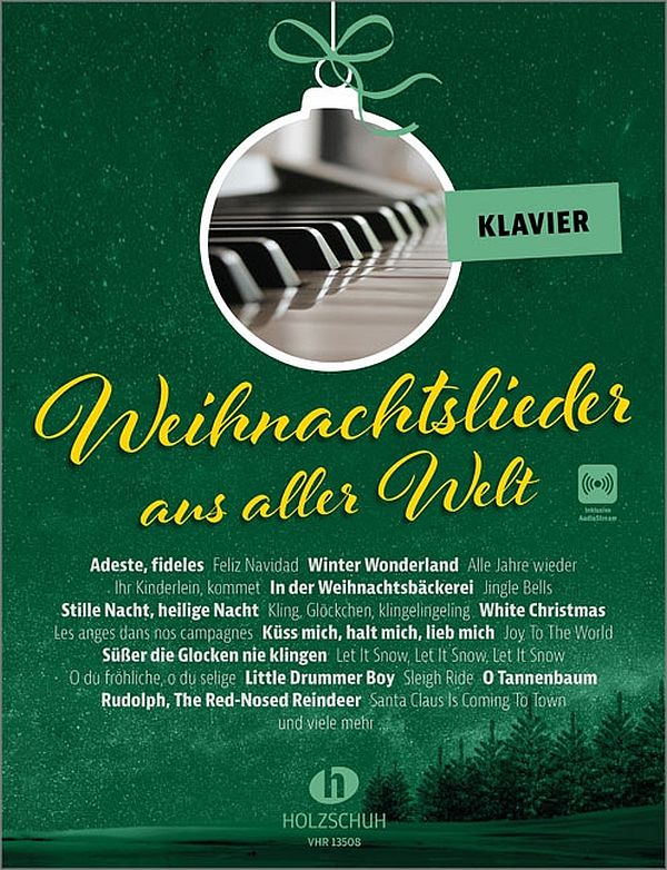 Weihnachtslieder aus aller Welt Klavier + Online Audio