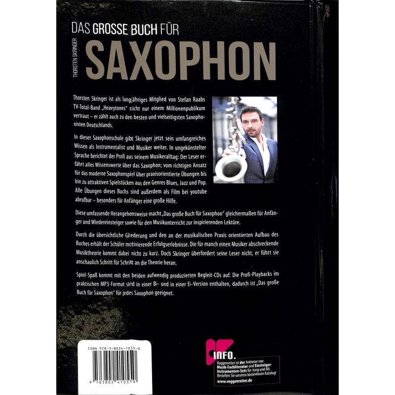 Das große Buch für Saxophon inkl. 2 CDs, T. Skringer
