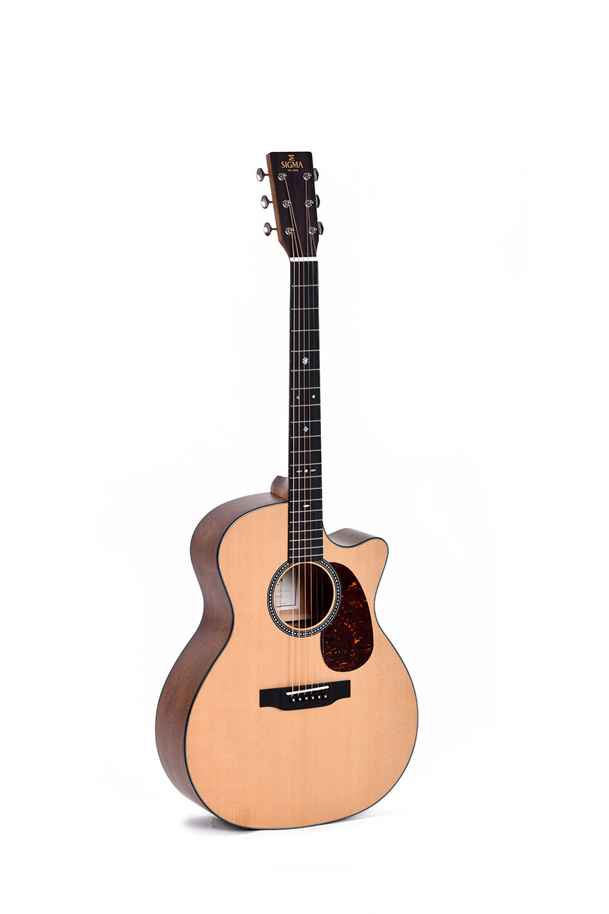 Sigma SGMC10E Westerngitarre vollmassiv inkl. Softcase und Pickup LR Baggs EAS-VTC