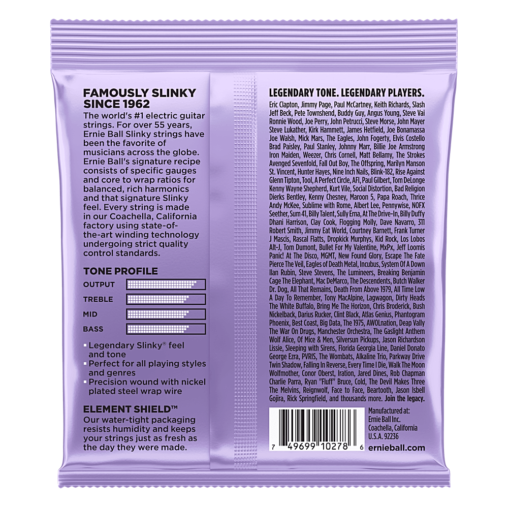 Ernie Ball EB 2227 Ultra Slinky 010-048 Satz Saiten für E-Gitarre