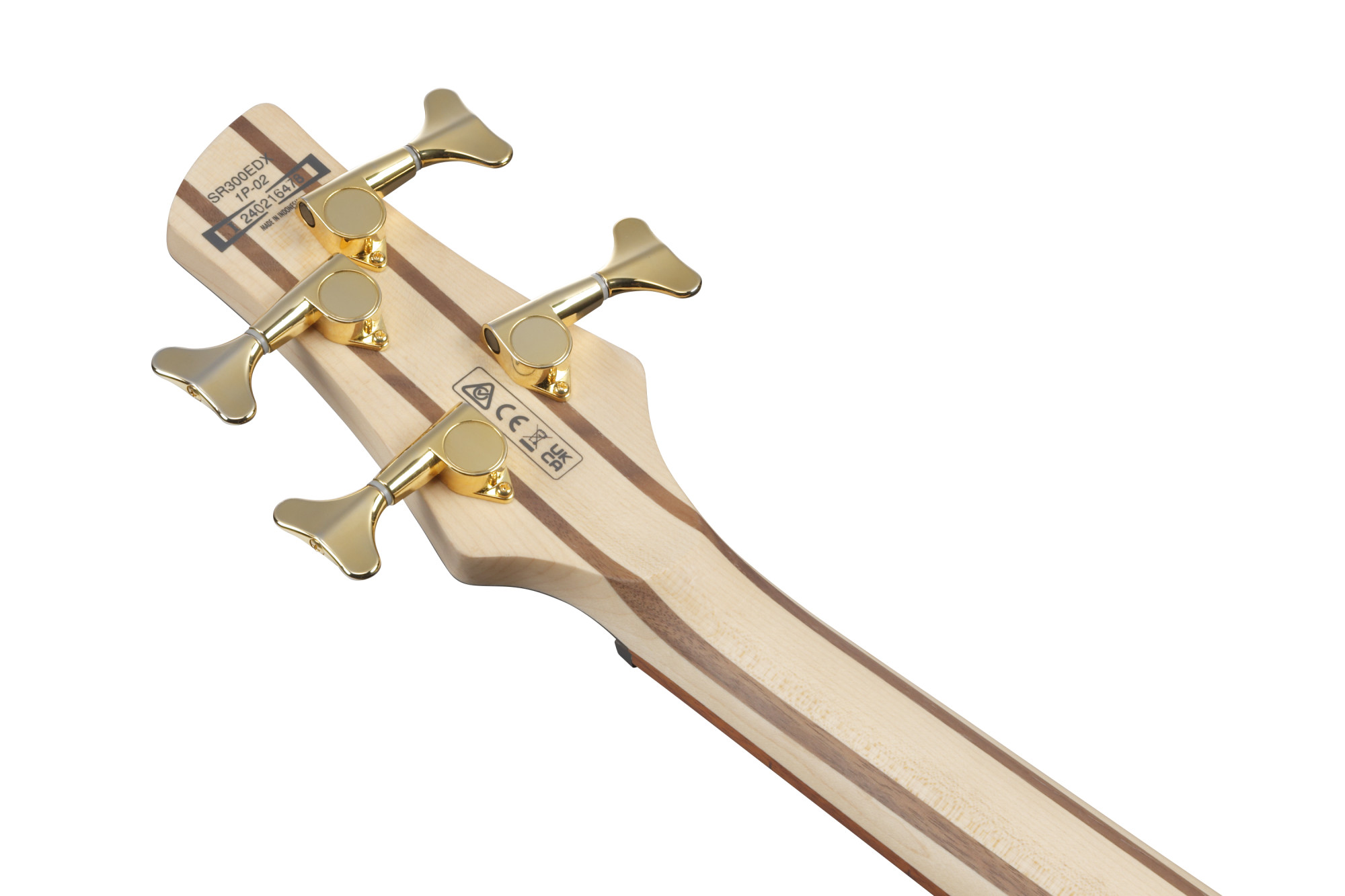 Ibanez SR300EDXWZM E-Bass 4-saitig Wine Red Frozen Matt, goldene Mechaniken 