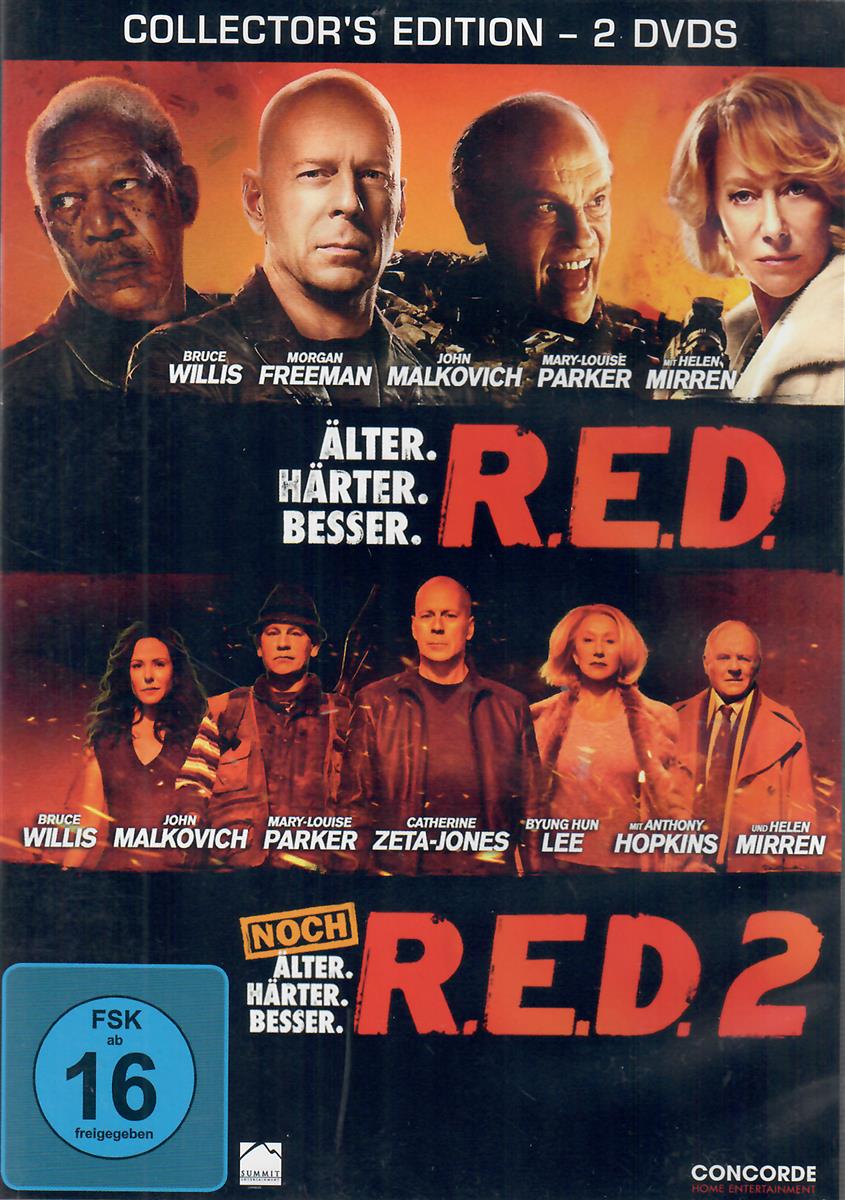DVD R.E.D. / R.E.D. 2 - 2 DVD Collectors Edition (Gebraucht mit Schaden an der Hülle)