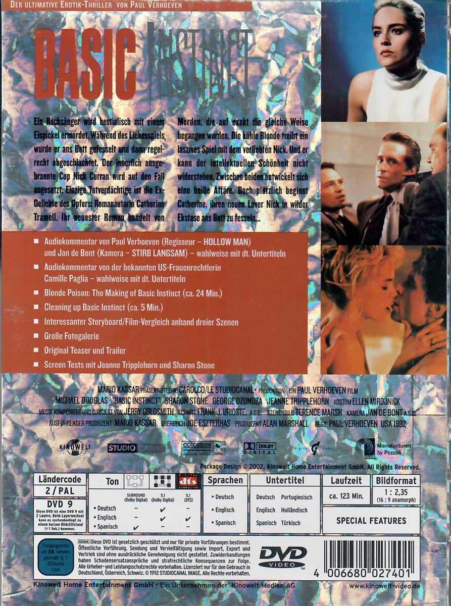 DVD Basic Instinct