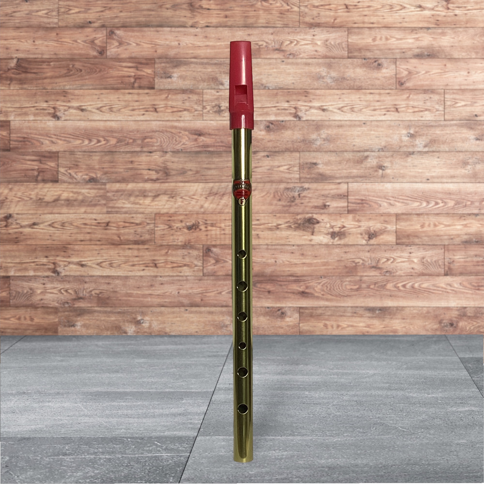 Flageolet Tin Whistle aus Messing - verschiedene Stimmungen wählbar