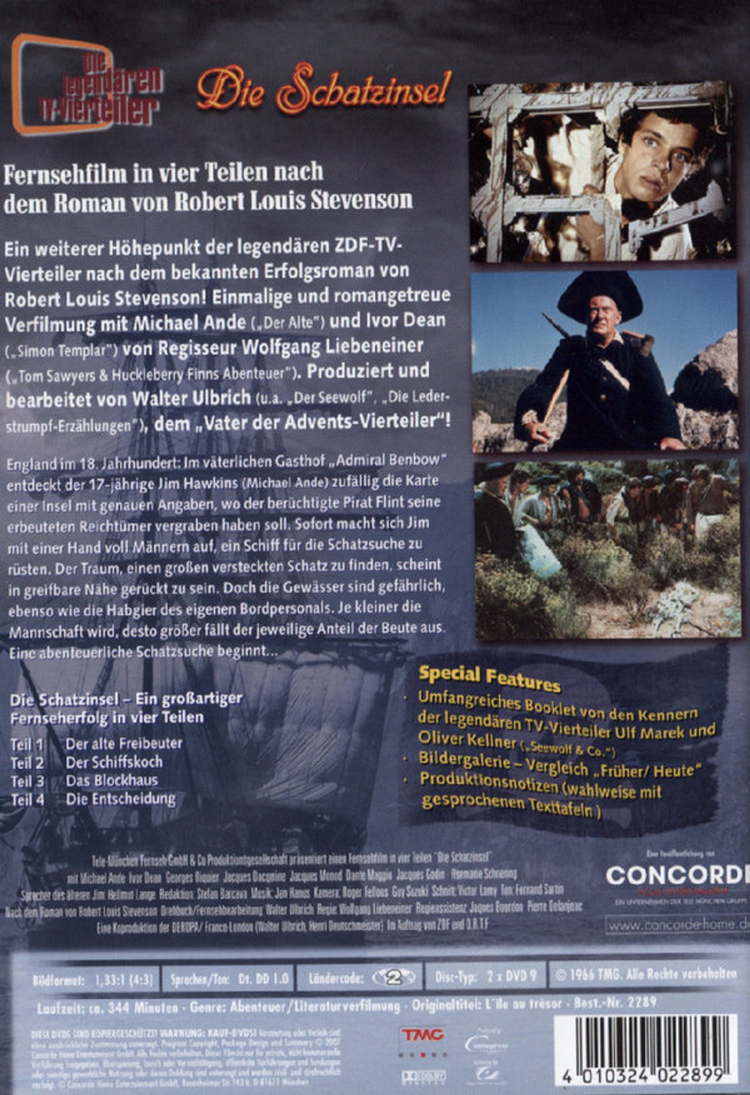DVD Die Schatzinsel (1966) auf 2 DVDs