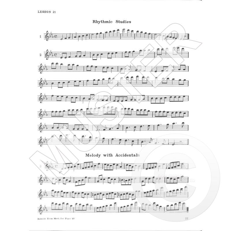 Rubank Elementary Method, Schule für Flöte und Piccolo-Flöte, A. C. Petersen