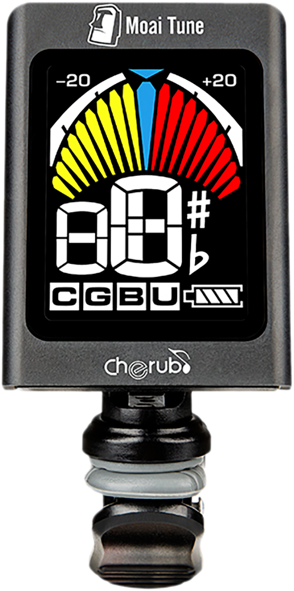 Cherub WST680 Moai Clip-On-Tuner inkl. Plektrumhalterung