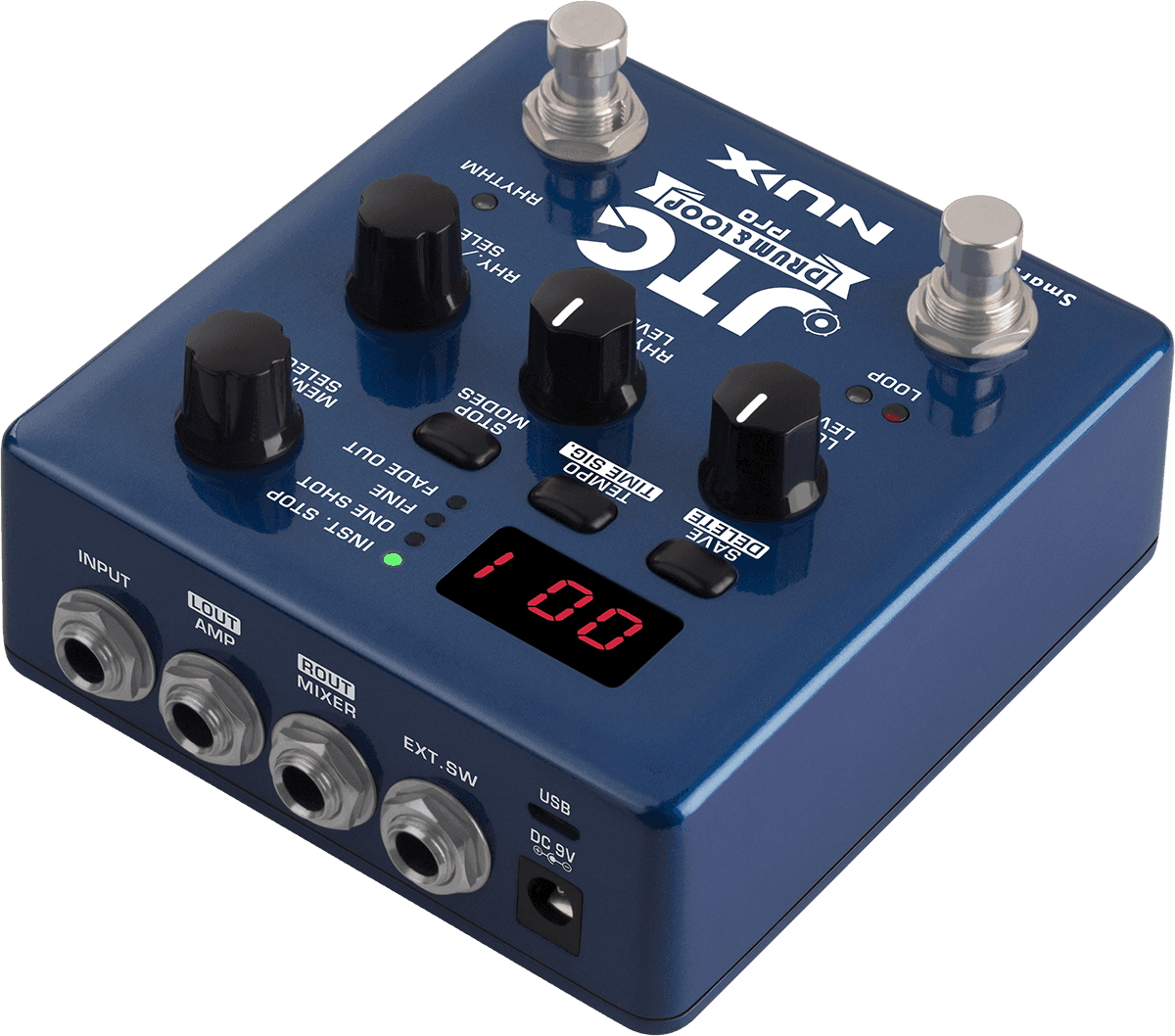 NUX NDL5 JTC Drum & Loop Pro Effektpedal für E-Gitarre & Bass