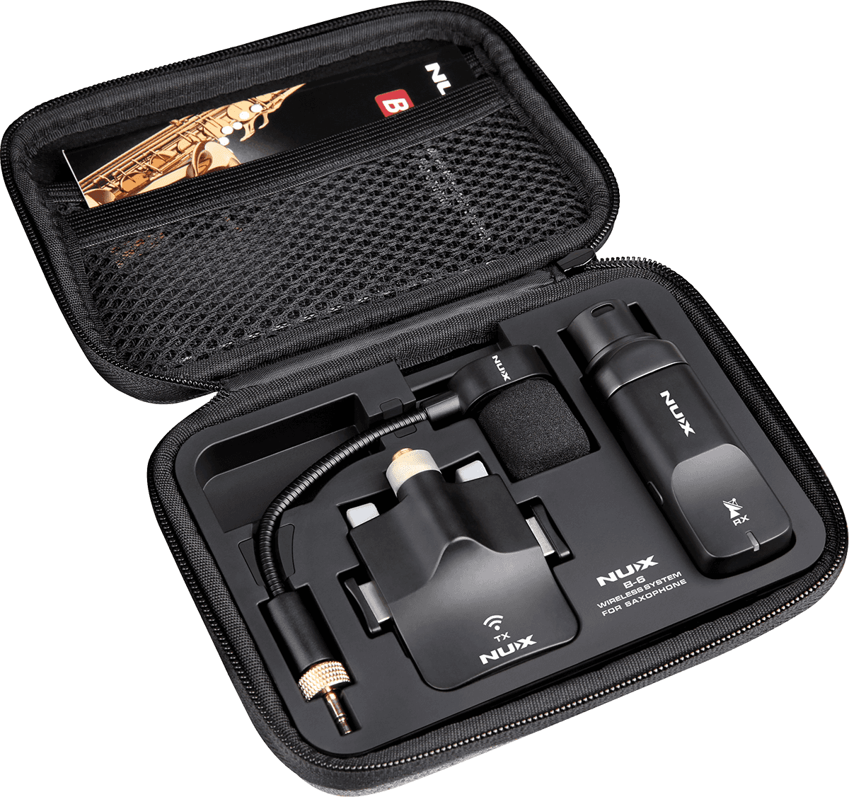 NUX B6 2,4 GHz Drahtlos-System für Saxophon und Trompete
