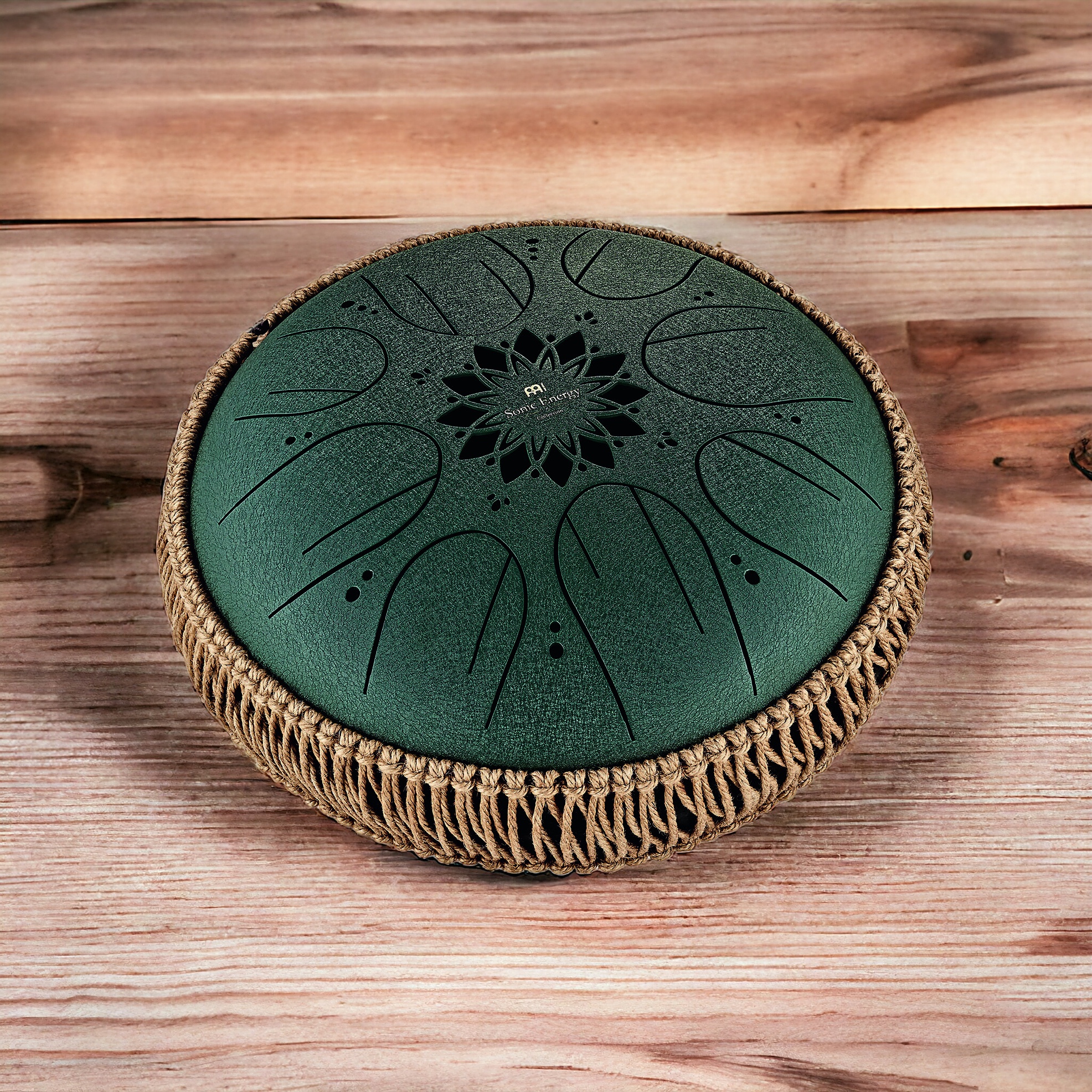 Meinl MOSTD4DG Octave Steel Tongue Drum, F#-Moll, Dark Green, inkl. Tasche