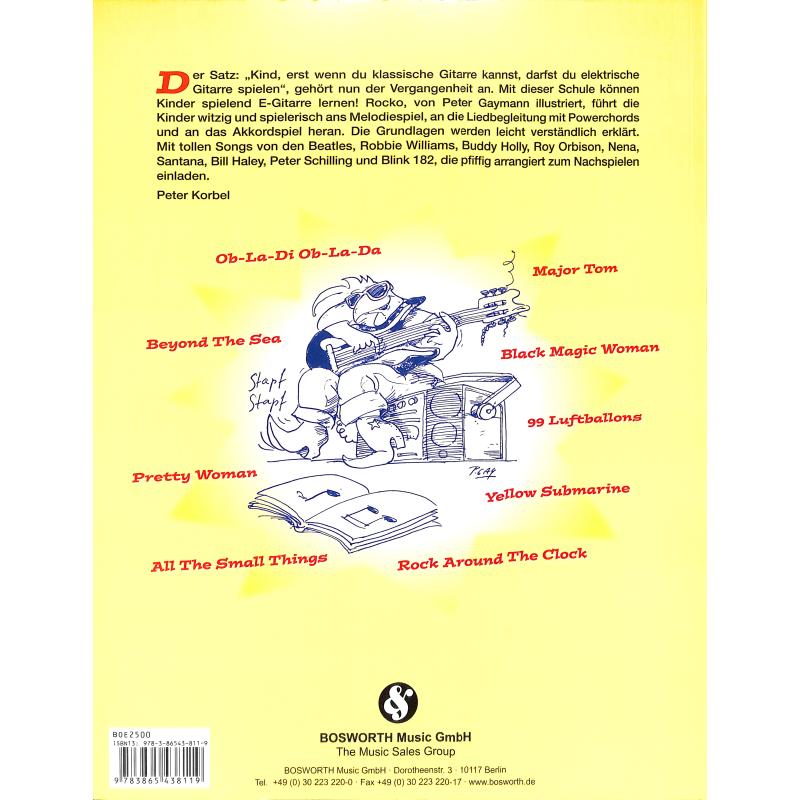 E-Gitarre mit Rocko inkl. Griffbbrettposter u. CD - P. Korbel
