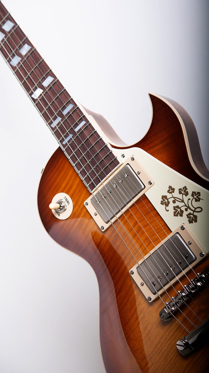 Stanford CR Fleetwood Amber Burst Les Paul E-Gitarre 