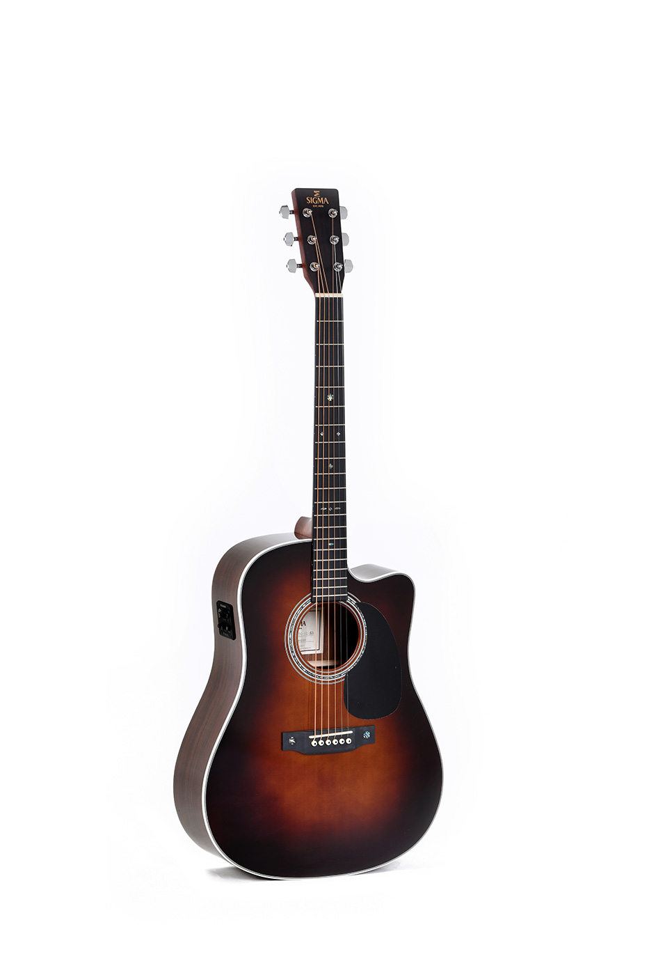 Sigma DTC1ESB Westerngitarre Dreadnought, massive Fichtendecke, mit Pickup, sunburst