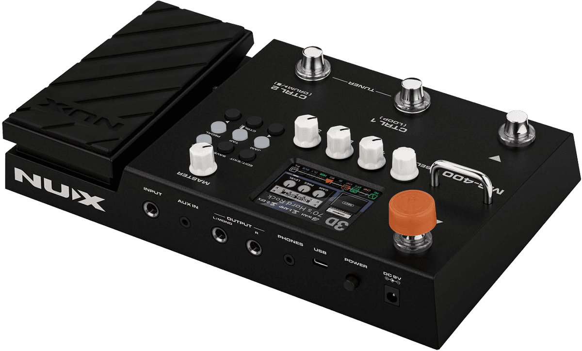 NUX MG 400 Modeler Multieffektgerät mit Expressionpedal