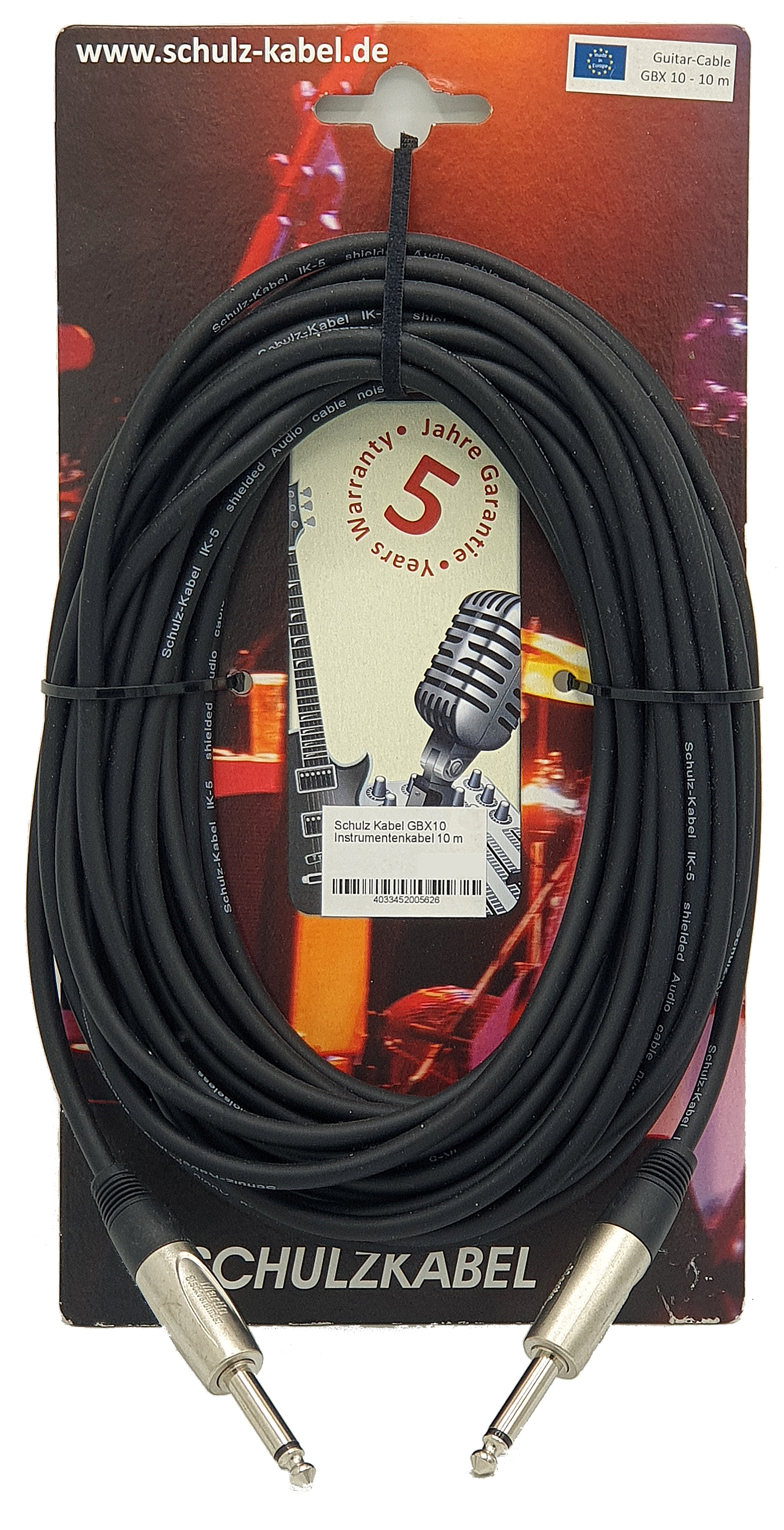 Schulz Kabel GEZ Audiokabel Klinke 3,5 mm Stereo / 2 x  Cinch