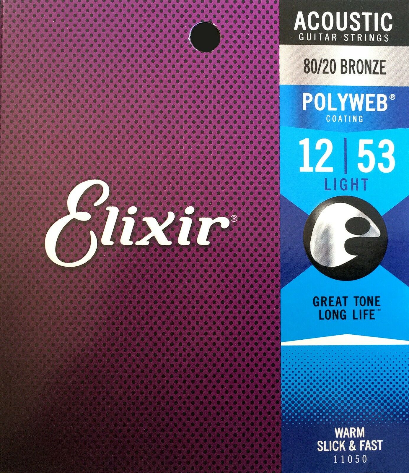 Elixir 11050 Polyweb Light 012-053 Satz Saiten für Westerngitarre 