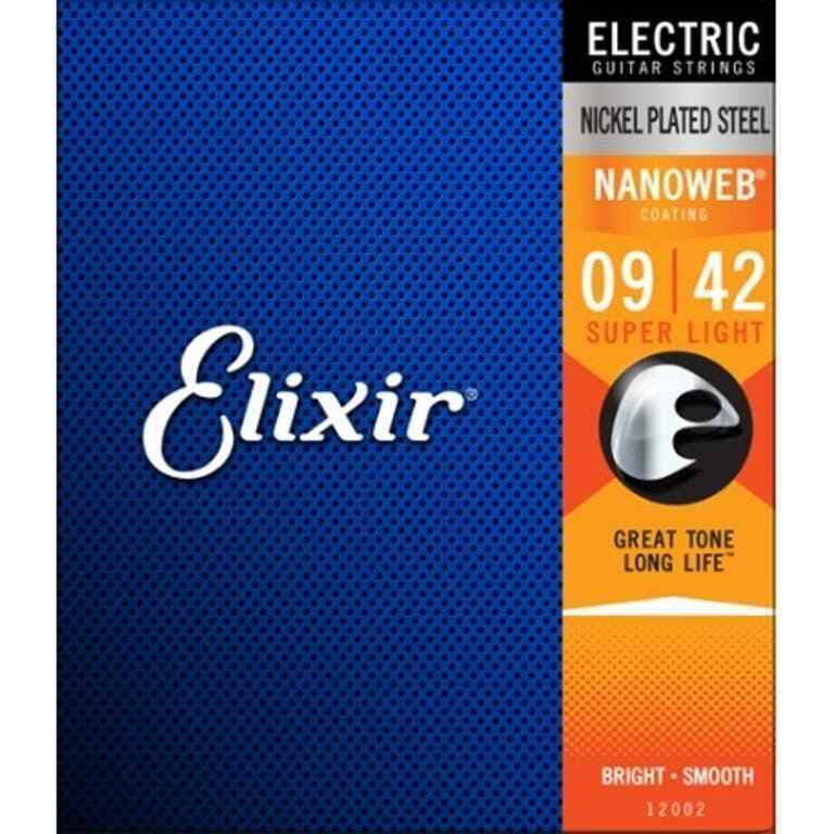 Elixir 12002 Nanoweb Super light Satz Saiten für E-gitarre