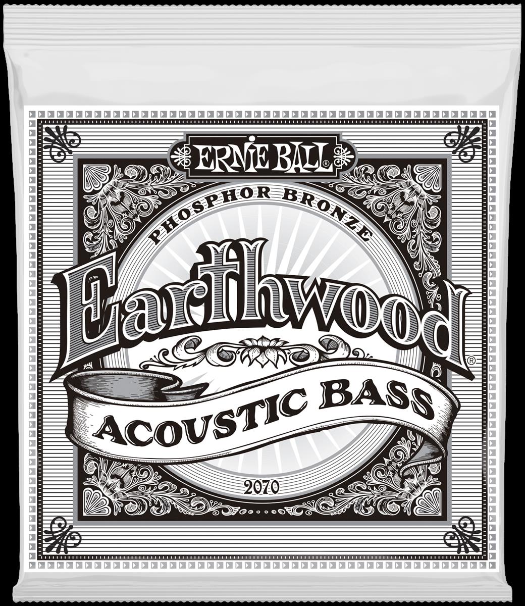 Ernie Ball EB2070 Earthwood Phosphor Bronze - Satz Saiten für Akustikbass 45-95