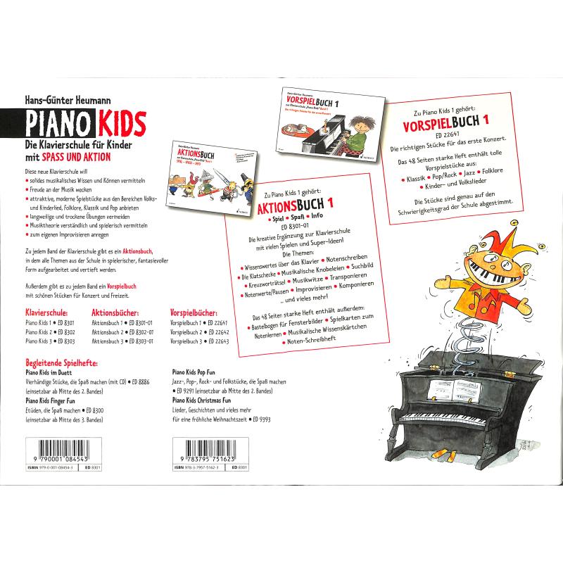 Piano Kids Bd. 1 + Aktionsbuch , H. Heumann