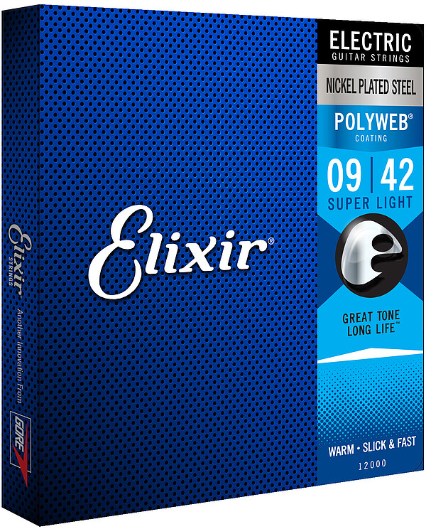 Elixir 12000 Polyweb 09-42 Satz für E-Gitarre