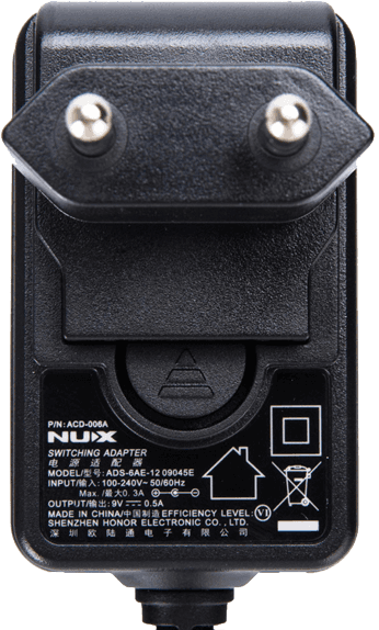 NUX ACD-006A Netzteil 9V 500 mA für Effektpedale