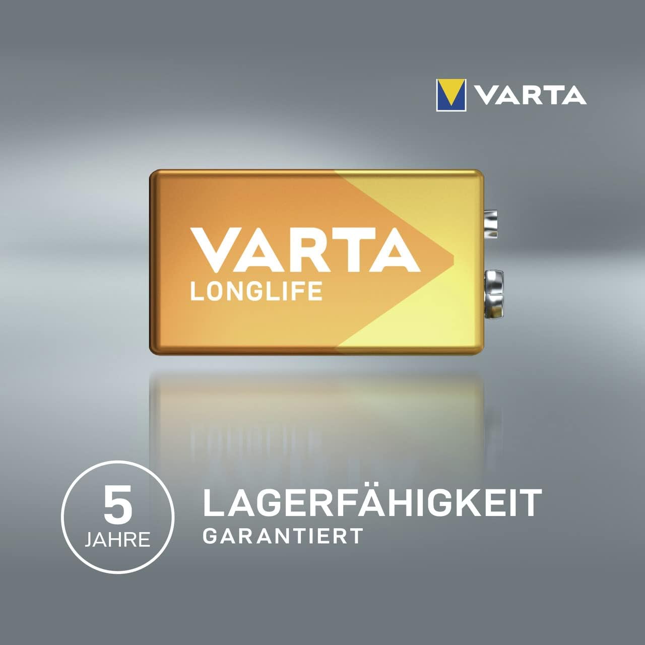 VARTA 9V Blockbatterie Longlife Power
