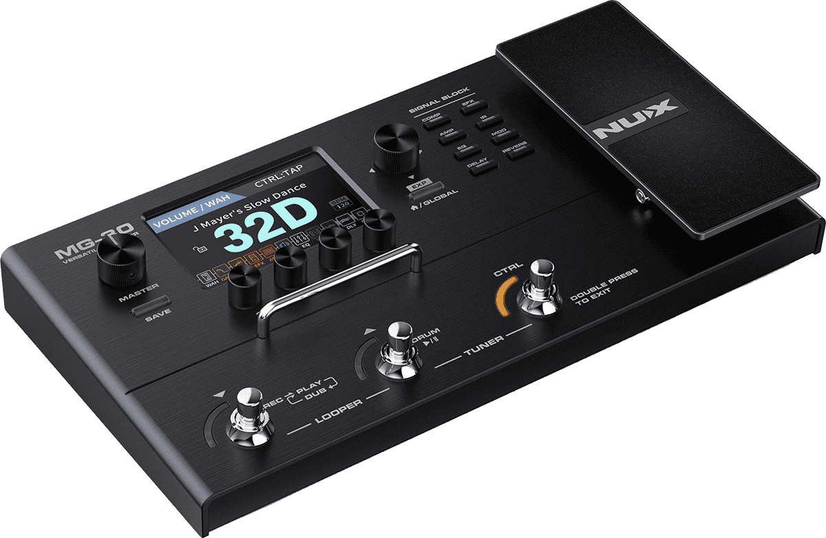 NUX MG30 Modeler Multieffektgerät mit Expressionpedal