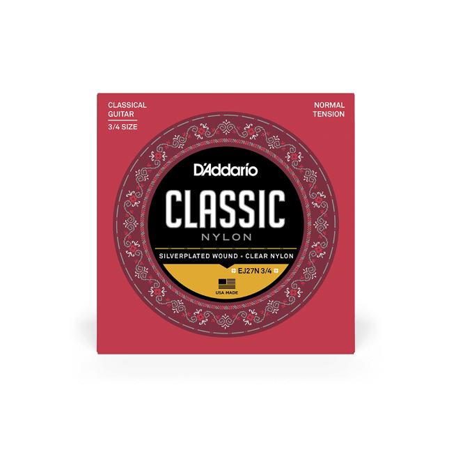 Daddario EJ27N 3/4 Satz Classic Nylon für Konzertgitarre