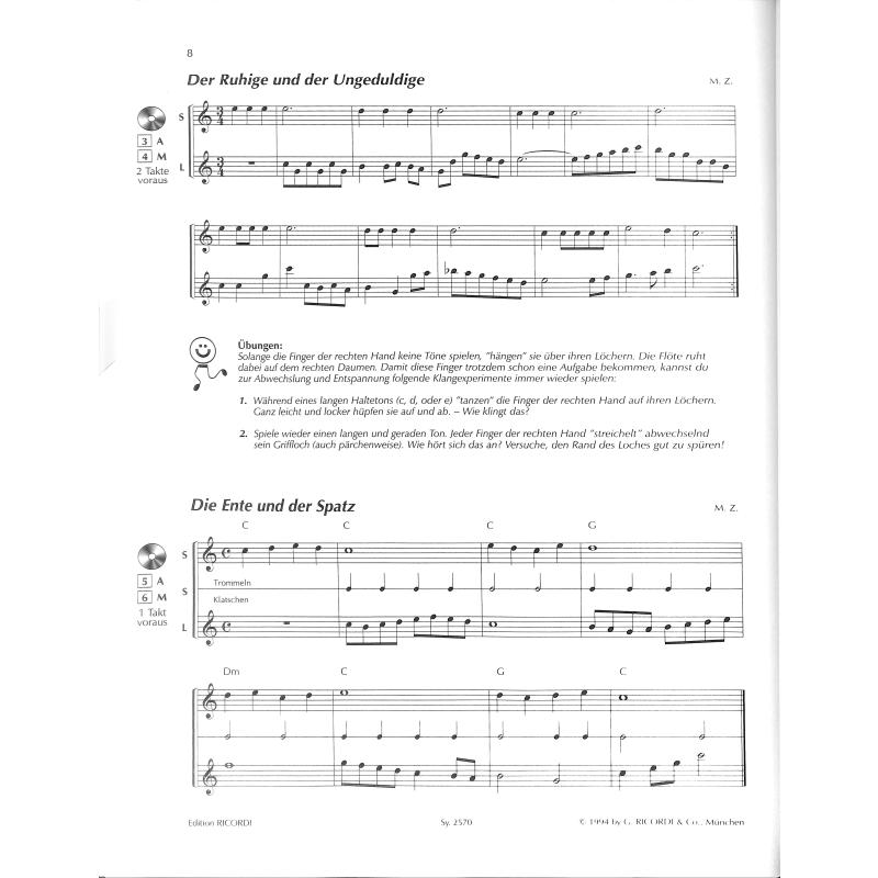Die Altblockflöte Bd. 1 inkl. CD, M. Zimmermann