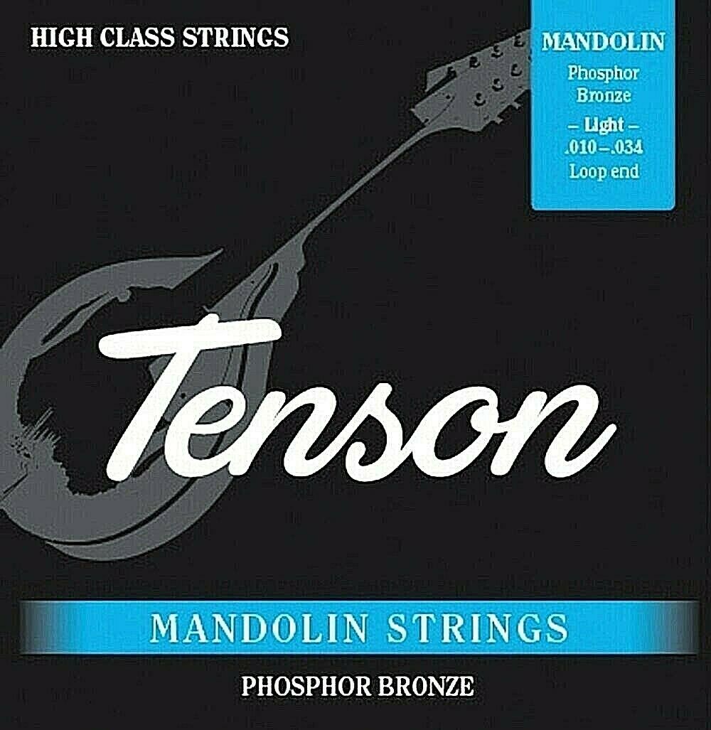 Tenson Satz Mandolinen Saiten, Phospor Bronze, 010-034, Loop End