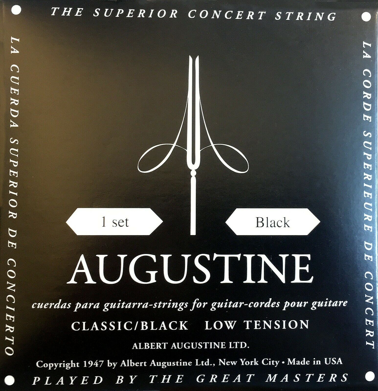 Saiten Augustine schwarz für Konzertgitarre