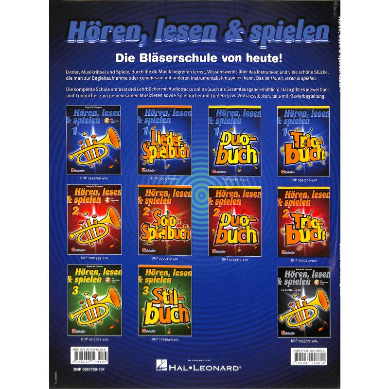 Hören, lesen & spielen - Schule für Trompete Bd. 1 inkl. Online Audiotracks