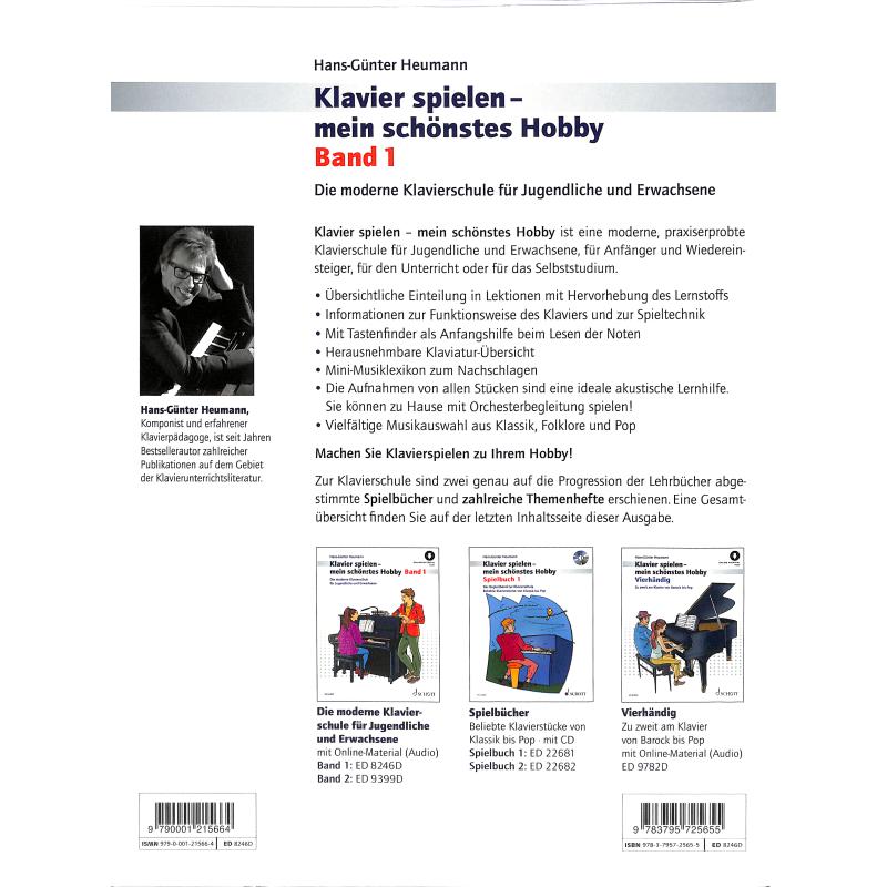 Klavier spielen mein schönstes Hobby Band 1 Online Material