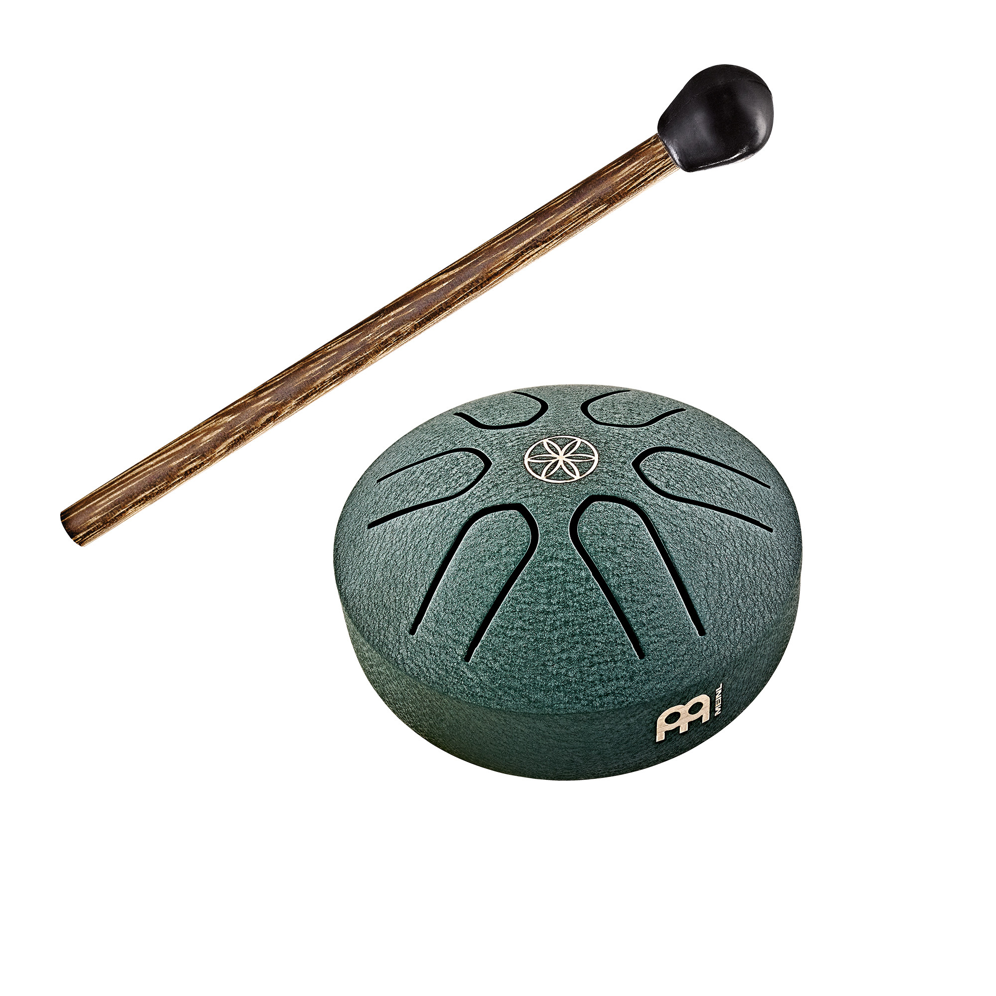 MEINL PSTD 4 DGGOL Pocket Steel Tongue Drum A-Dur dark green