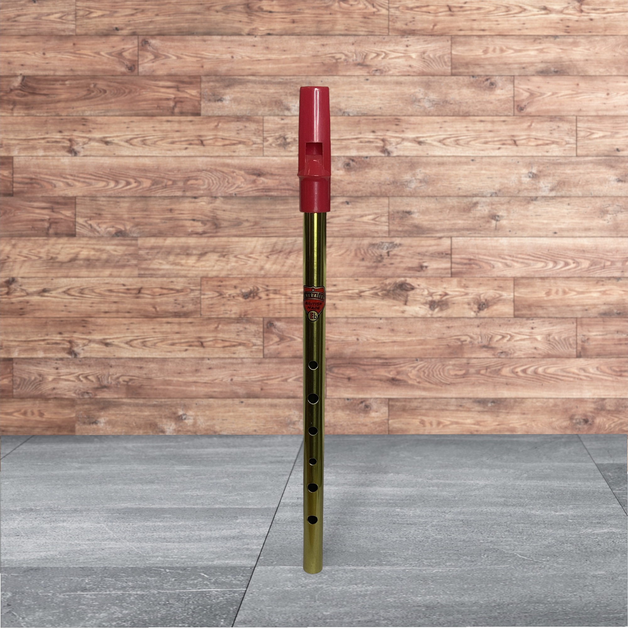 Flageolet Tin Whistle aus Messing - verschiedene Stimmungen wählbar
