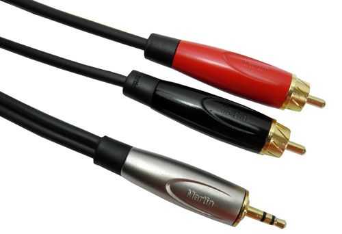 Schulz Kabel GEZ Audiokabel Klinke 3,5 mm Stereo / 2 x  Cinch