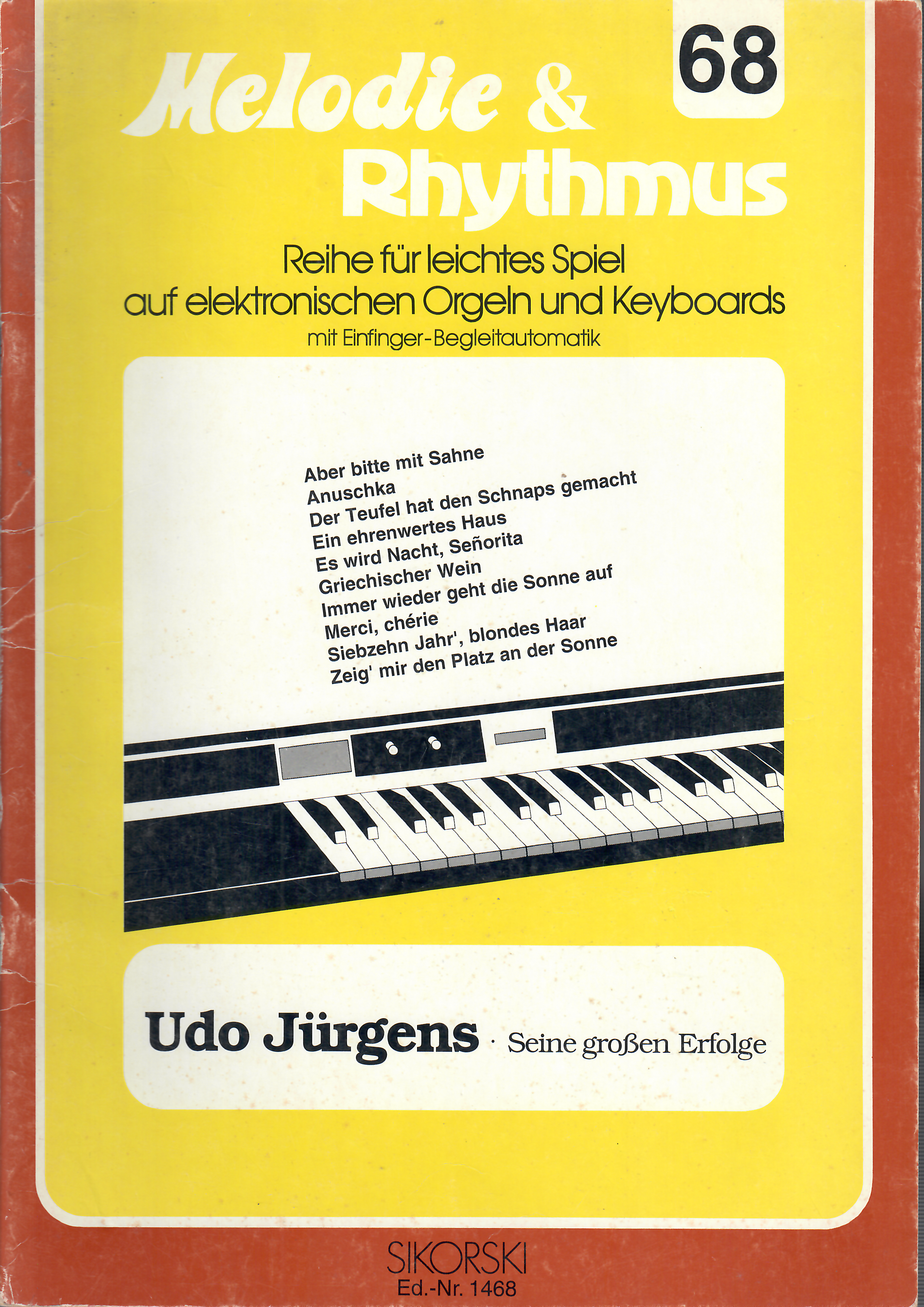 Melodie & Rhythmus Bd. 68 Udo Jürgens - Seine großen Erfolge (gebraucht)