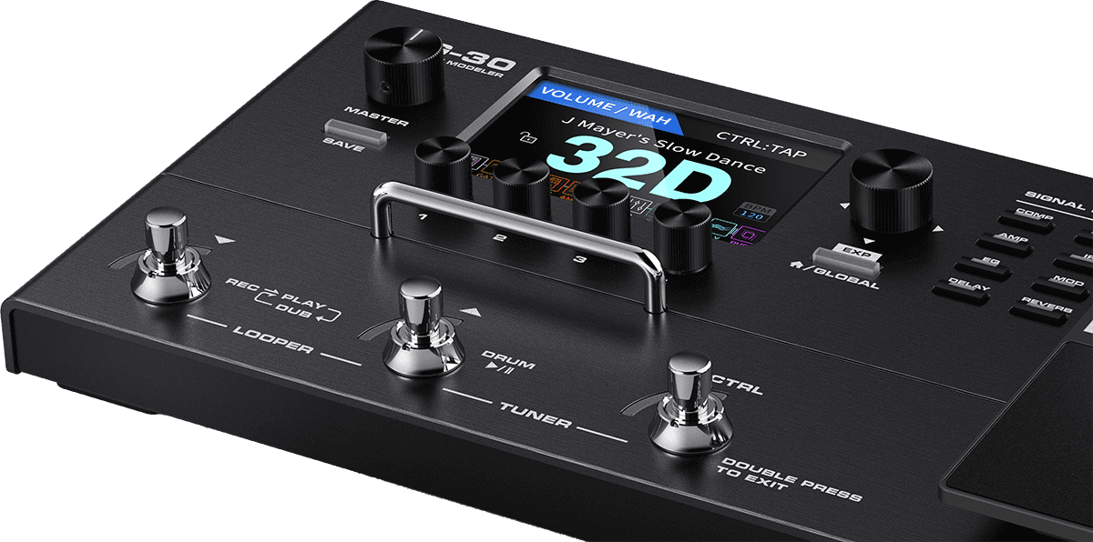 NUX MG30 Modeler Multieffektgerät mit Expressionpedal
