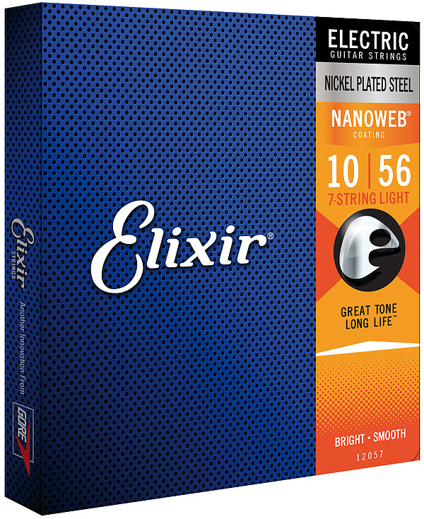 Elixir 12057 7-String Nanoweb Light 010-056