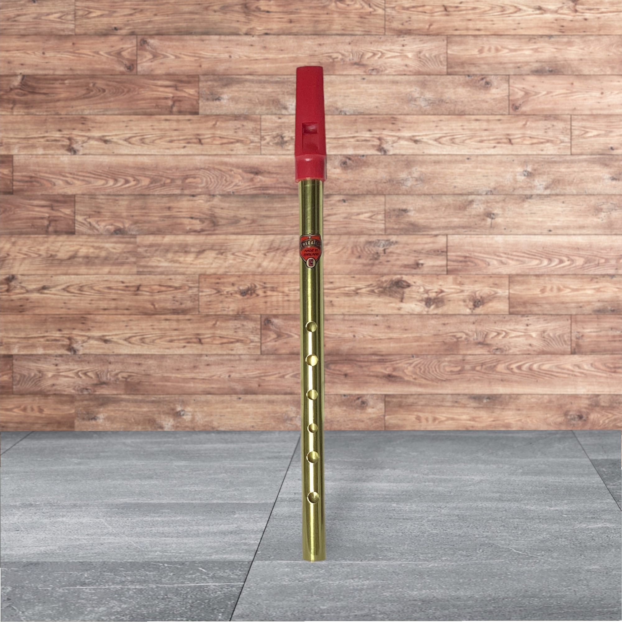 Flageolet Tin Whistle aus Messing - verschiedene Stimmungen wählbar