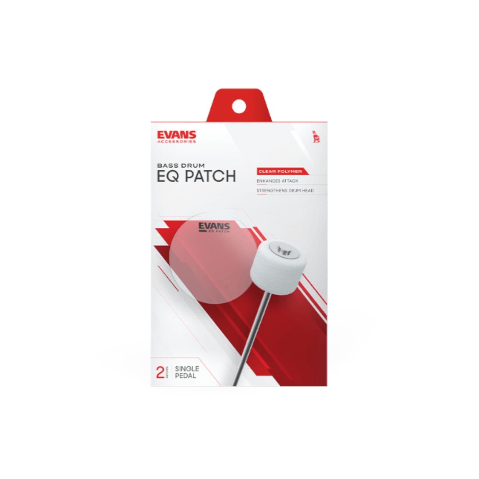 Evans EQPC1 EQ Patch - Single 2 Stck Packung -  Clear