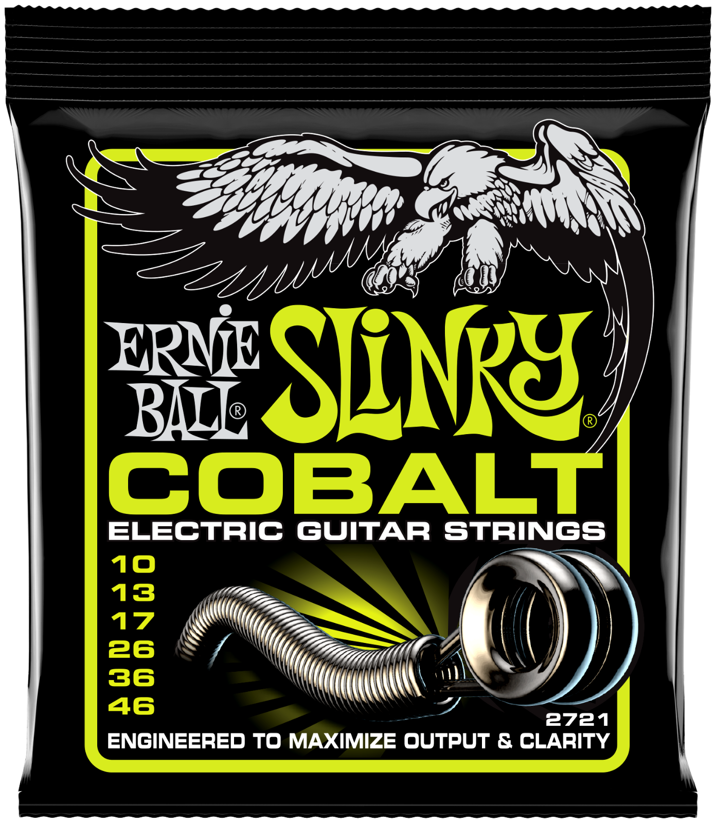 Satz Ernie Ball 2721 Slinky Cobalt Saiten für E-Gitarre 10-46