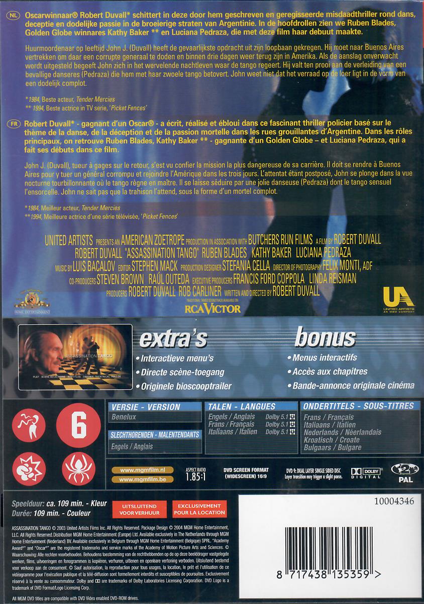 DVD Assassination Tango