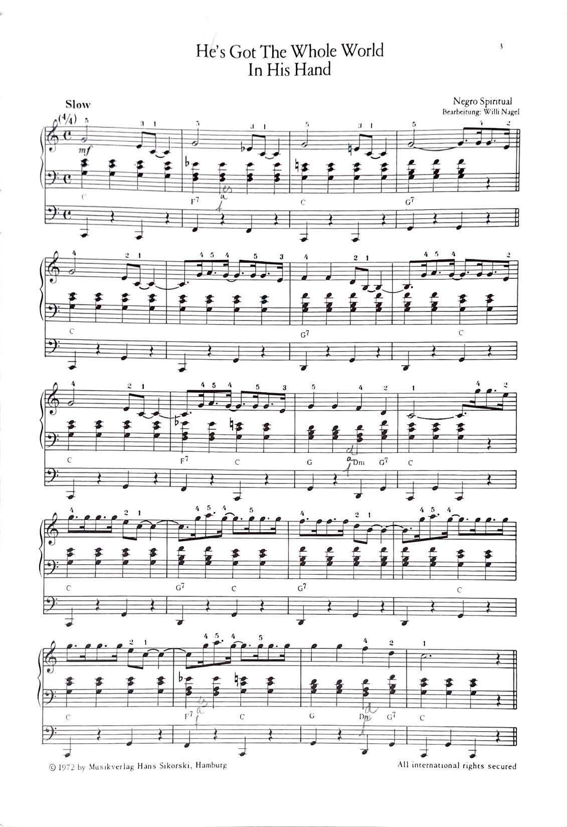 Orgel Studio für E-Orgel Heft 3 Mittelschwer, W. Nagel, gebraucht